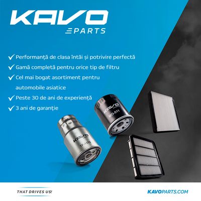 KAVO PARTS: Filtre care nu vă vor dezamăgi