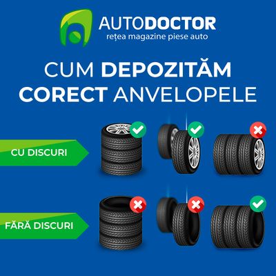 AUTODOCTOR: cum se depozitează corect anvelopele