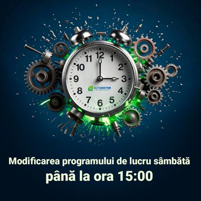 Atenție! Program nou de lucru în zilele de sâmbătă pentru rețeaua de magazine AUTODOCTOR