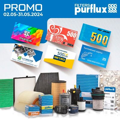 Promoție PURFLUX: cumpărături avantajoase.